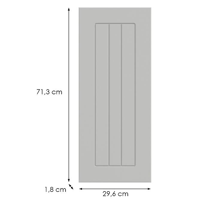 Konyhafront G30(72)(L/P)  H5 K252 Fehér Gr I,2