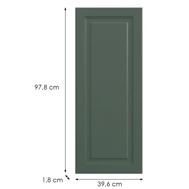 Konyhafront G40(100)(L/P) V6 K274 Zöld labrado,2