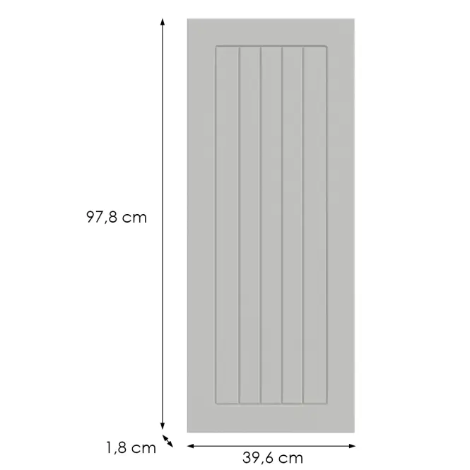 Konyhafront G40(100)(L/P) H5 K252 Fehér Gr I,2