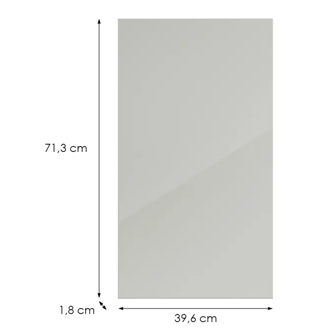 Konyhafront G40(72)(L/P) L9 K900 Bianco Hg Griii,2