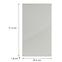 Konyhafront G40(72)(L/P) L9 K900 Bianco Hg Griii,2