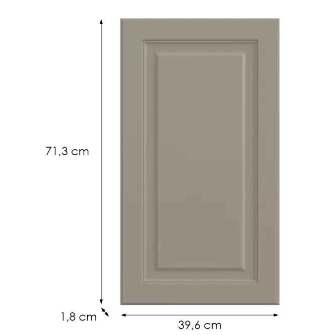 Konyhafront G40(72)(L/P)  V6 K257 Kasmír Matt Grii,2
