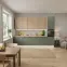 Konyhafront G40(72)(L/P) O6 K-279 Olíva Grii,3