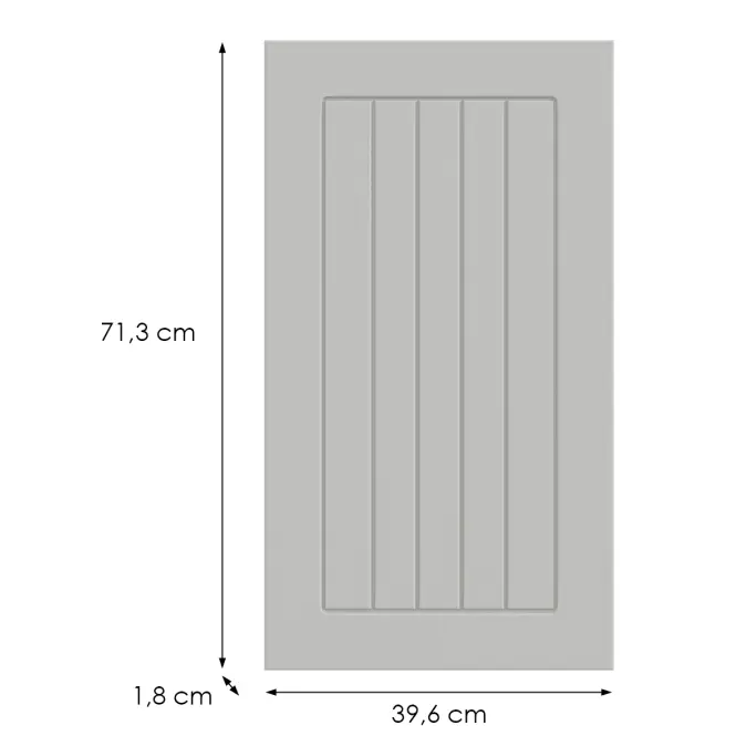 Konyhafront G40(72)(L/P)  H5 K252 Fehér Gr I,2