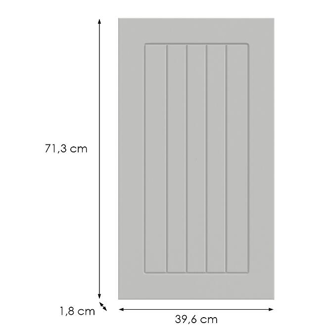 Konyhafront G40(72)(L/P)  H5 K252 Fehér Gr I,2