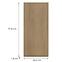 Konyhafront G45(100) L T8 K282 Dub Cremona Grii,2