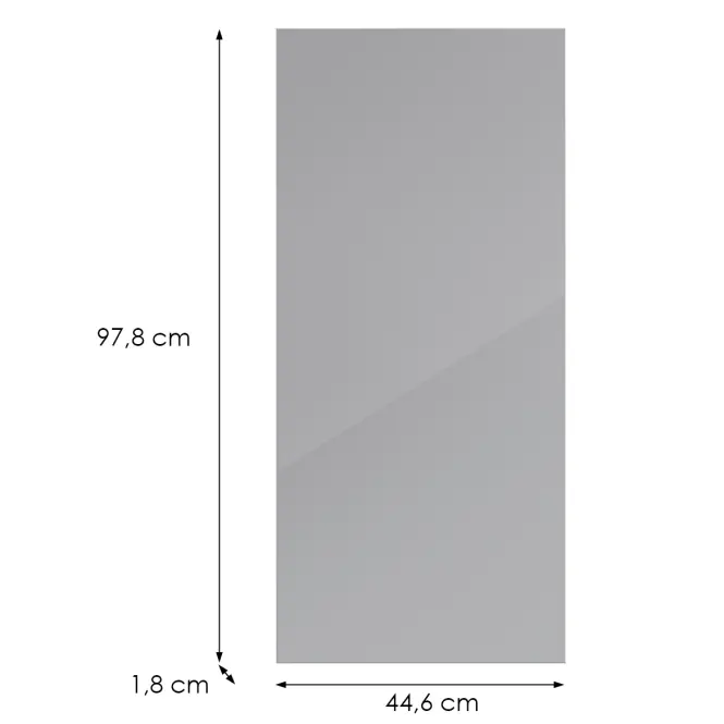 Konyhafront G45(100)(L/P) L9 K268 Szürke Hg Griii,2