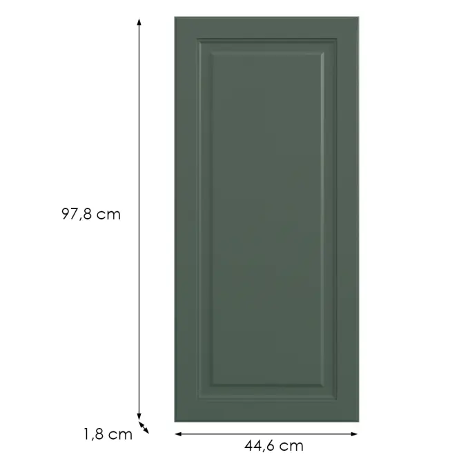 Konyhafront G45(100)(L/P) V6 K274 Zöld labrado,2