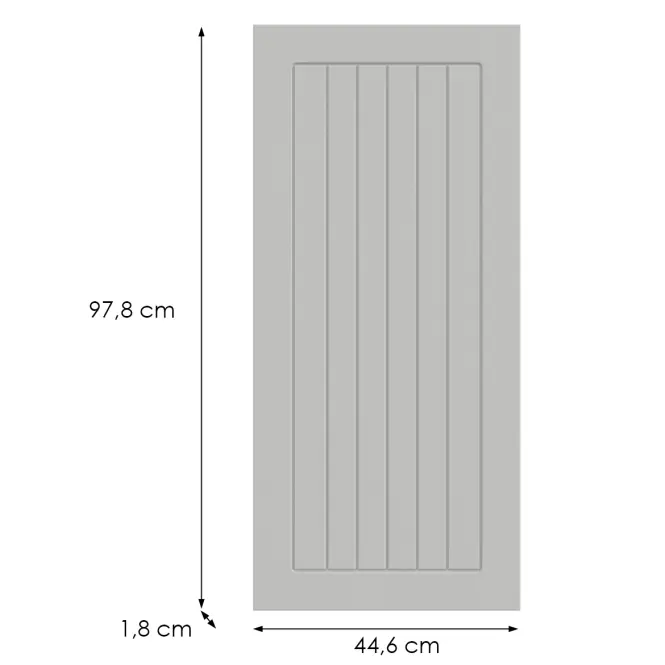 Konyhafront G45(100)(L/P) H5 K252 Fehér Gr I,2