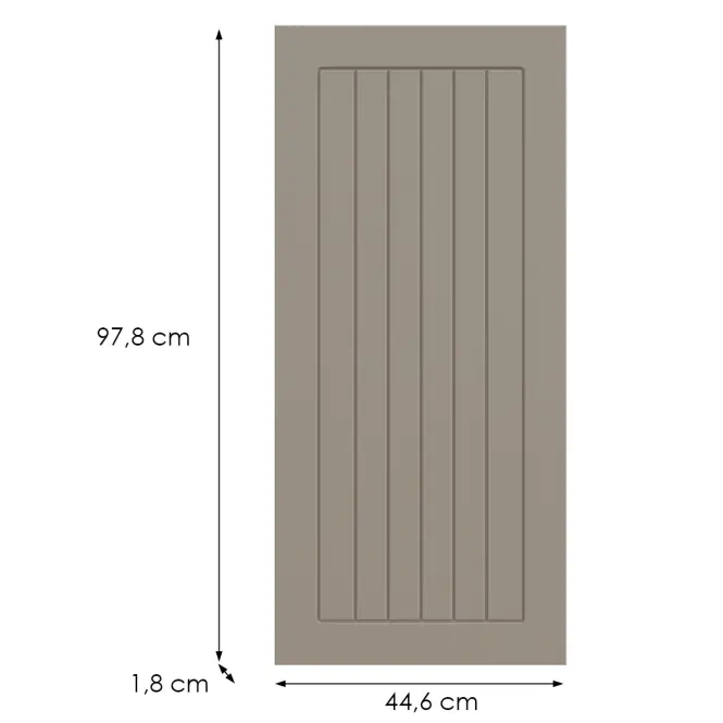 Konyhafront G45(100)(L/P) H5 K257 Kasmír Matt Grii,2
