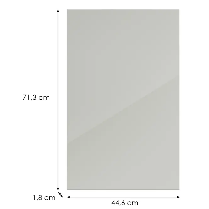 Konyhafront G45(72)(L/P) L9 K900 Bianco Hg Griii,2