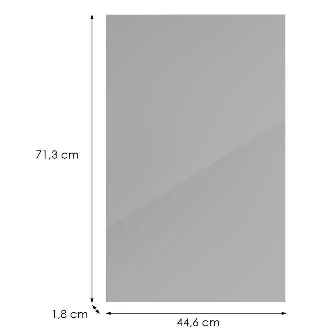 Konyhafront G45(72)(L/P) L9 K268 Szürke Hg Griii,2