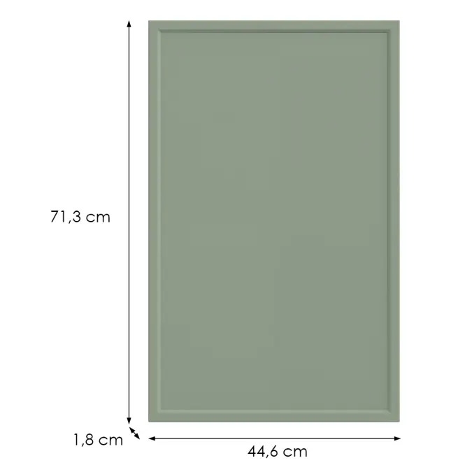 Konyhafront G45(72)(L/P) O6 K-279 Olíva Grii,2