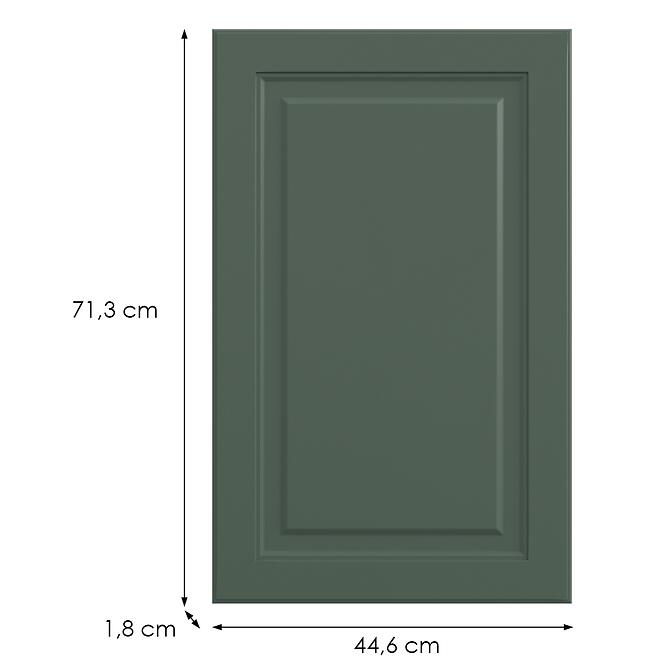 Konyhafront G45(72)(L/P)  V6 K274 Zöld labrado,2