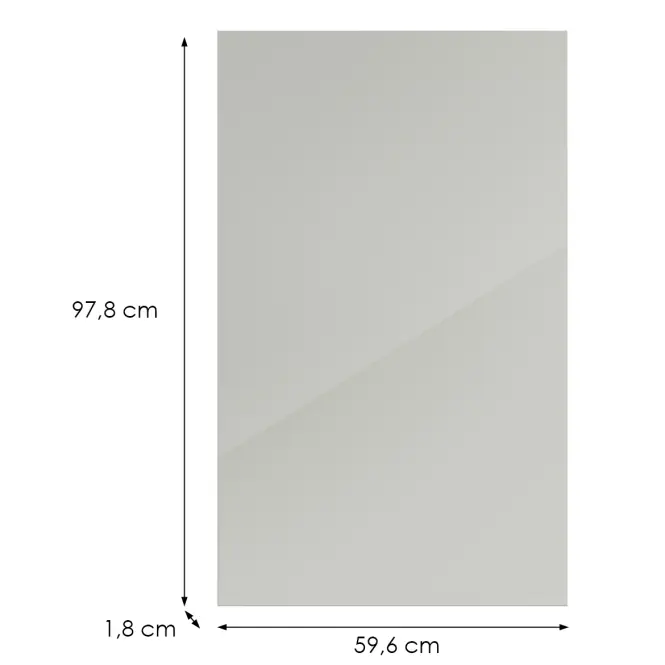 Konyhafront G60(100)(L/P) L9 K900 Bianco Hg Griii,2