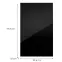 Konyhafront G60(100)(L/P) L9 K165 Fekete Hg Griii,2