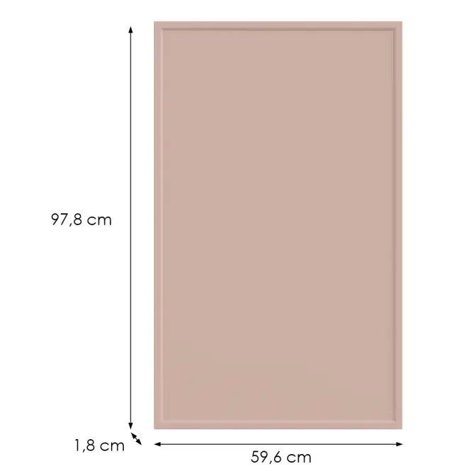 Konyhafront G60(100)(L/P) O6 K276 Antik rózsaszín Gr I,2
