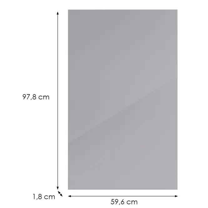 Konyhafront G60(100)(L/P) L9 K268 Szürke Hg Griii,2
