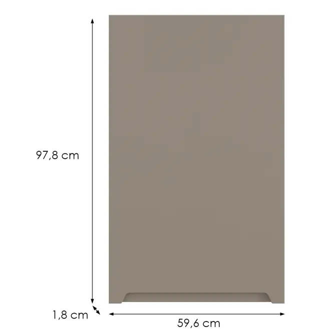 Konyhafront G60(100) L Q2 K204 Capuccino Matt Gri,2