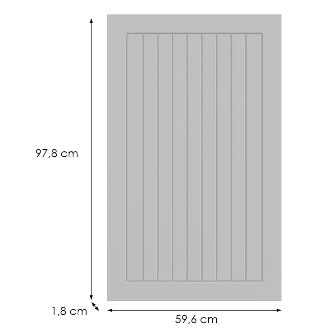 Konyhafront G60(100)(L/P) H5 K252 Fehér Gr I