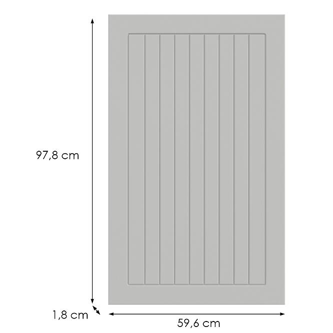 Konyhafront G60(100)(L/P) H5 K252 Fehér Gr I,2