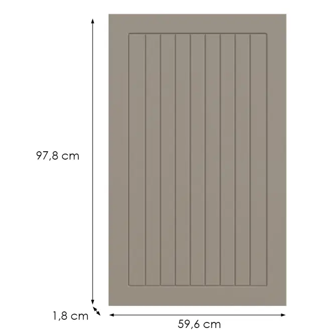 Konyhafront G60(100)(L/P) H5 K257 Kasmír Matt Grii