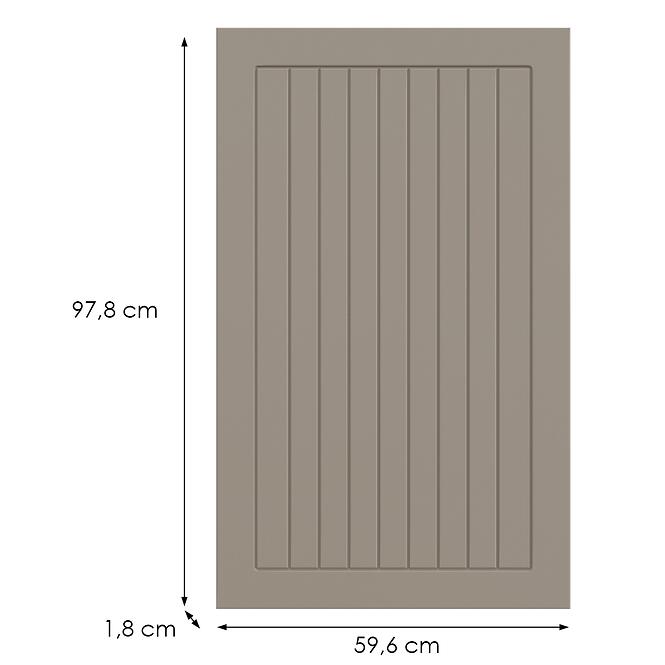 Konyhafront G60(100)(L/P) H5 K257 Kasmír Matt Grii,2