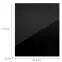 Konyhafront G60(72)(L/P) L9 K165 Fekete Hg Griii,2