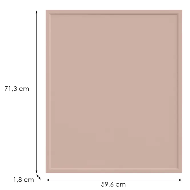 Konyhafront G60(72)(L/P) O6 K276 Antik rózsaszín Gr Ii