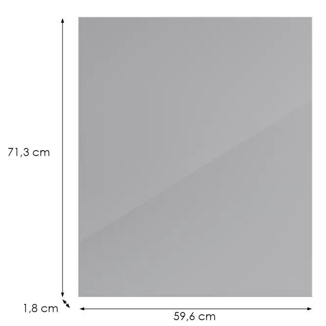 Konyhafront G60(72)(L/P) L9 K268 Szürke Hg Griii,2