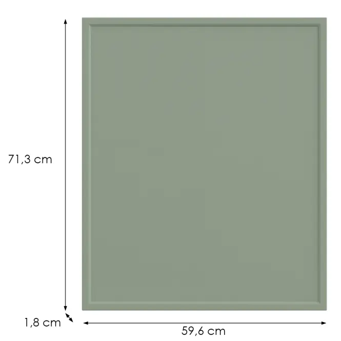 Konyhafront G60(72)(L/P) O6 K-279 Olíva Grii,2