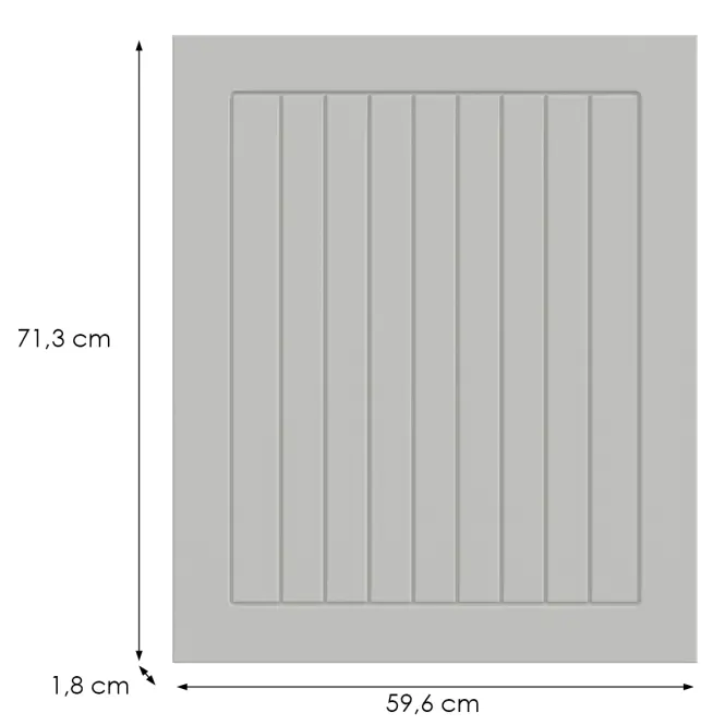 Konyhafront G60(72)(L/P) H5 K252 Fehér Gr I,2