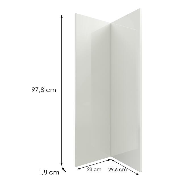 Konyhafront G60n2(100) L9 K900 Bianco Hg Griii