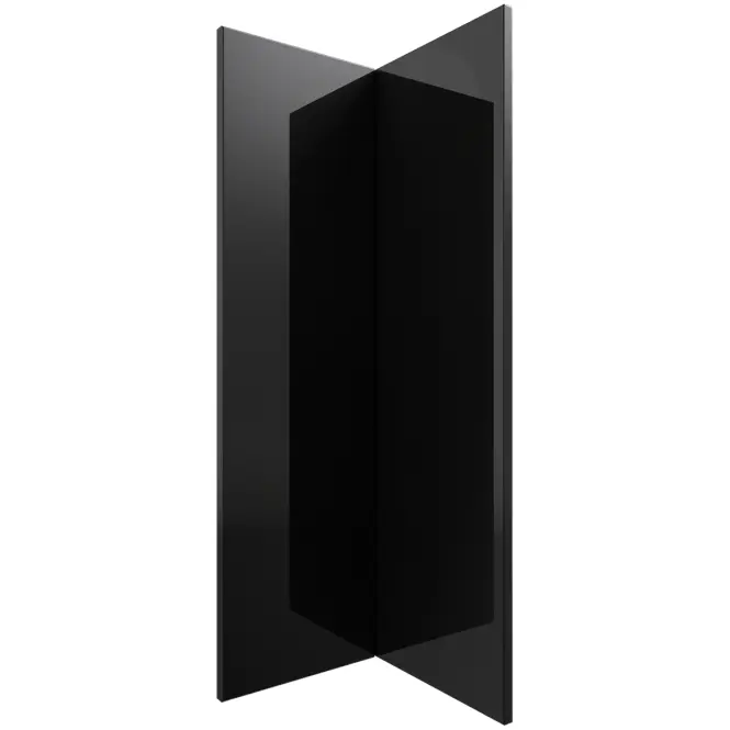 Konyhafront G60n2(100) L9 K165 Fekete Hg Griii