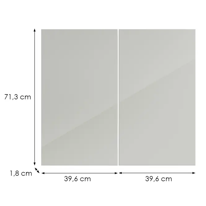 Konyhafront G80(72) L9 K900 Bianco Hg Griii,2