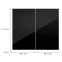 Konyhafront G80(72) L9 K165 Fekete Hg Griii,2