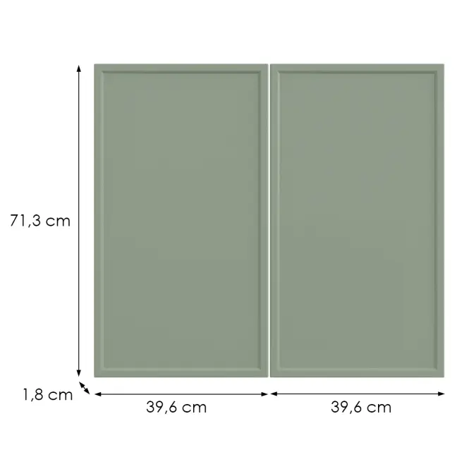 Konyhafront G80(72) O6 K-279 Olíva Grii,2