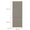 Konyhafront N60n Q2 K204 Capuccino Matt Gri,2