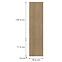 Konyhafront D60t L T8 K282 Dub Cremona Grii,2