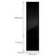 Konyhafront D60t(L/P) L9 K165 Fekete Hg Griii,2