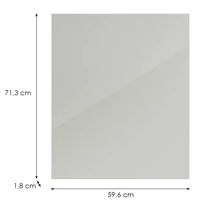 Konyhafront D60z(L/P)L9 K900 Bianco Hg Griii,2