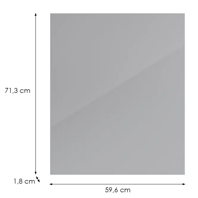 Konyhafront D60z(L/P) L9 K268 Szürke Hg Griii,2