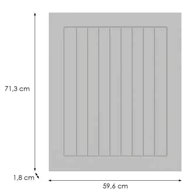 Konyhafront D60z(L/P) H5 K252 Fehér Gri,2