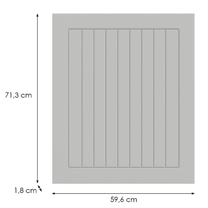 Konyhafront D60z(L/P) H5 K252 Fehér Gri,2