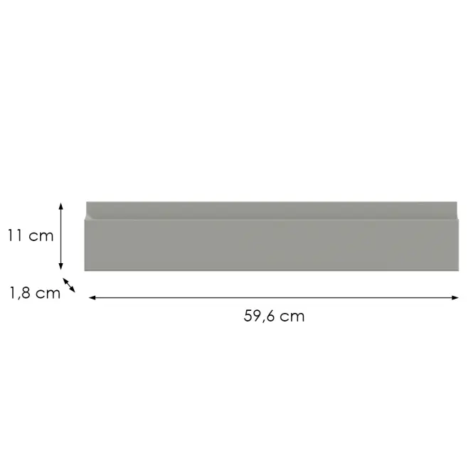 Konyhafront D60zk  T8 K261 Szürke Matt Grii,2