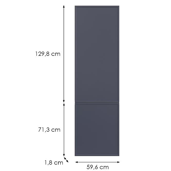Konyhafront D60zl(L/P) O6 K273 Gránát Gri,2