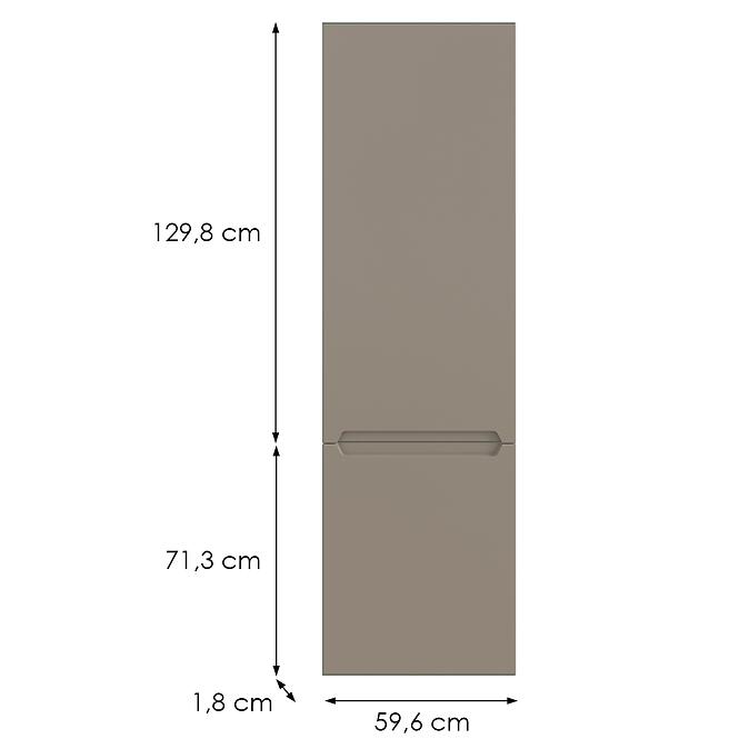 Konyhafront D60zl L Q2 K204 Capuccino Matt Gri,2