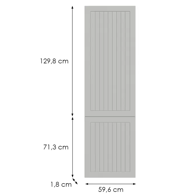 Konyhafront D60zl(L/P)H5 K252 Fehér Gri,2