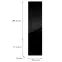 Konyhafront D60zln(L/P) L9 K165 Fekete Hg Griii,2