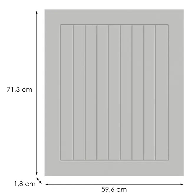 Konyhafront D60zs H5 K252 Fehér Gr I,2